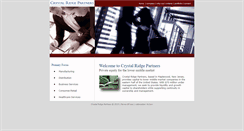 Desktop Screenshot of crystalridgepartners.com