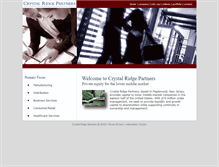 Tablet Screenshot of crystalridgepartners.com